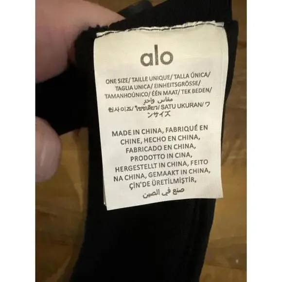 AUTHENTIC Alo Airlift Black Adjustable Visor with Clear Shield - Picture 3 of 6